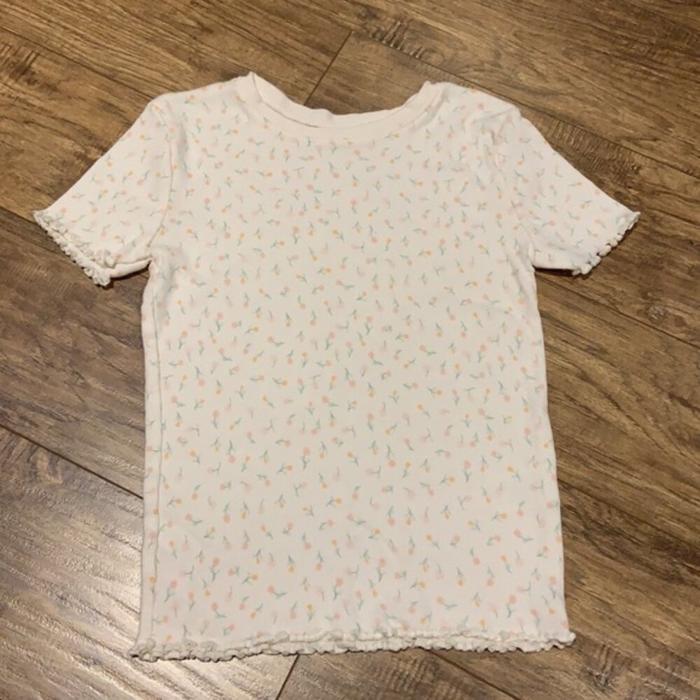 Harlow floral ribbed t-shirt